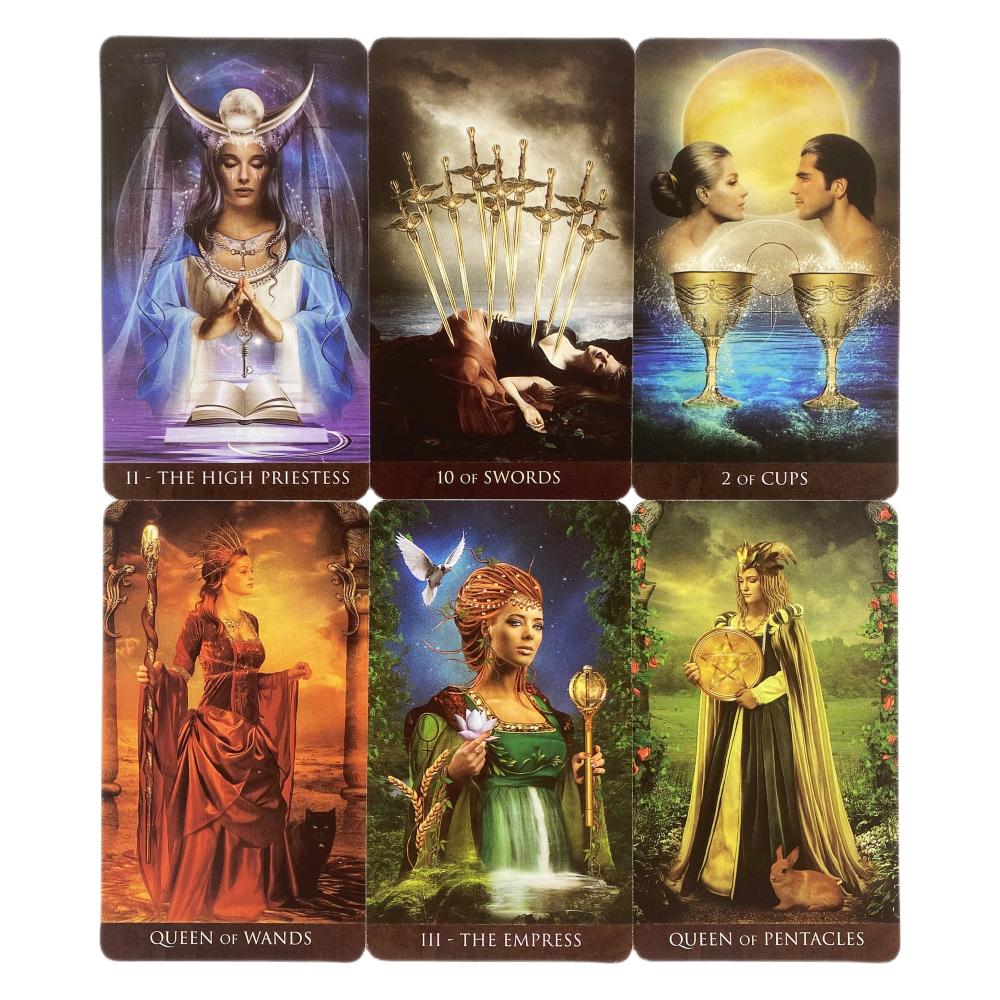 Cartes de Tarot Arcanum Un Oracle de 78 jeux English Visions Divination Edition Borad Playing Games
