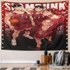 "Basketball Team in Red Uniforms Art" Pattern Wall Hanging Tapestry Decorative Tapestry Home Decor for Bedroom and Living Room