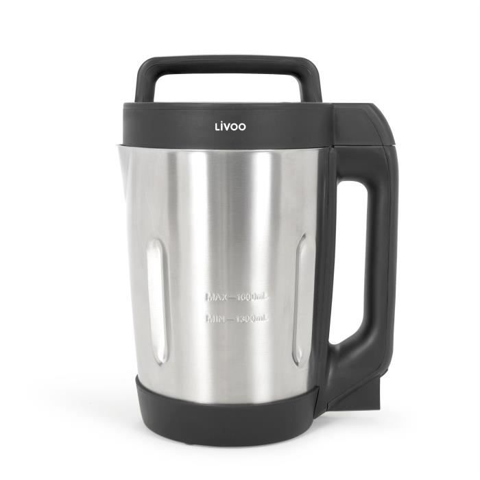 Soup Heating Blender - LIVOO - DOP260N - Grey and Black