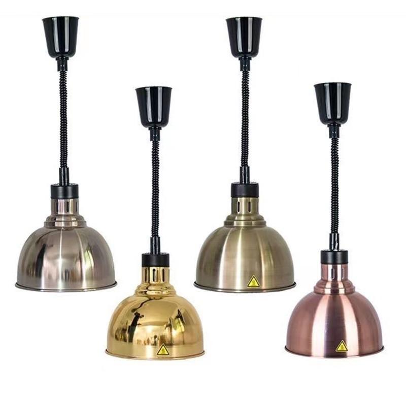 Commercial Food Heating Lamp Restaurant Telescopic Hanging Food Warming Lamp Parties Buffet Food Warmer Lamp