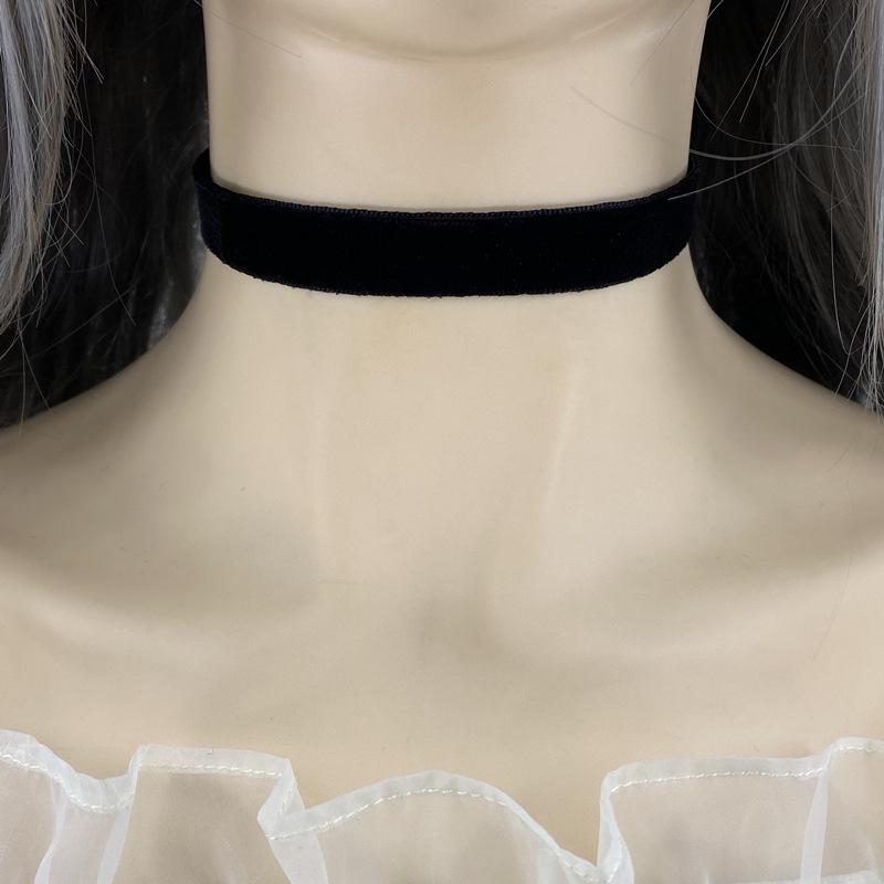 Europejski i Amerykański Gotycki Aksamitny Naszyjnik Choker dla Kobiet