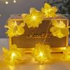Holiday LED Fairy Lights 2M 3M Battery Operated Optical Fiber Flower Garland Xmas Wedding Party Home Decor Artificial String