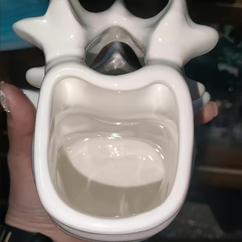 Tazza in Ceramica a Forma di Colonna Vertebrale Anatomica Tazza Scheletro Vertebre 3D Novità Regalo Medico per Dottore Infermiere Appassionati di Anatomia Vaso