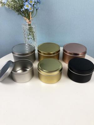 Leak-Proof Seamless Round DIY Scented Candle Tin Container