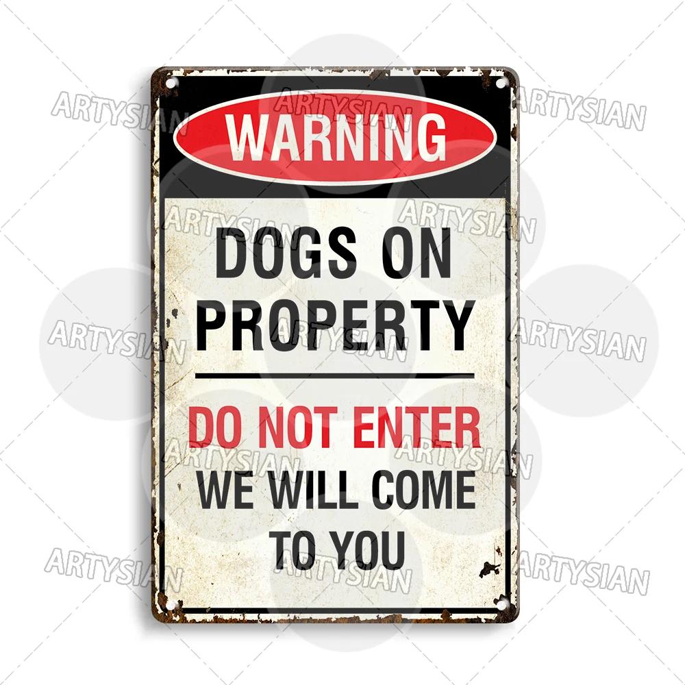 Beware Of Dogs Metal Sign Bichon Bulldog Schnauzer Pit Bull Shar Pei Chihuahua Maltese Greyhound Cairn Staffordshire Great Dane