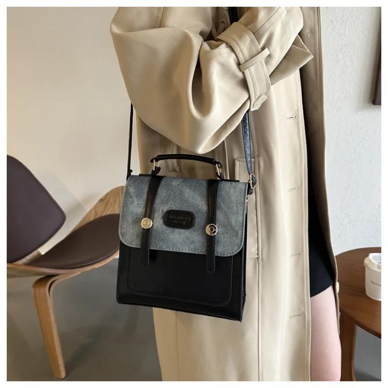 Retro feminine shoulder bag small backpack multifunctional portable summer fashion new fashionable student