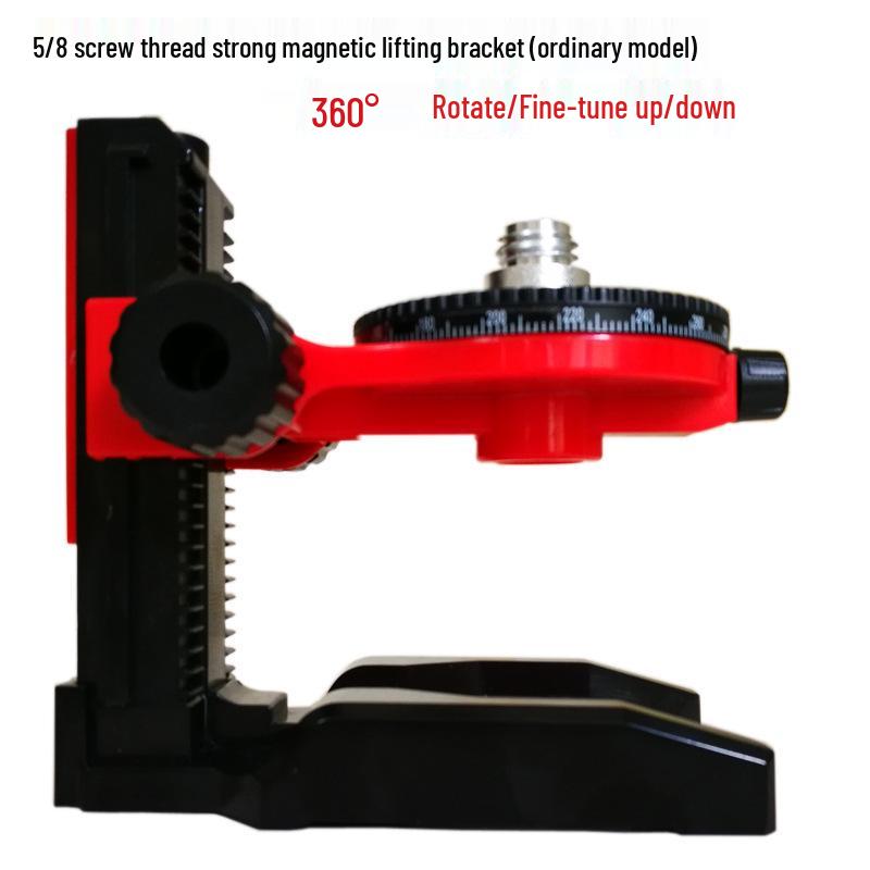 L-Shaped Magnetic Wall Mount with 5/8  Interface & Strong Magnet Adsorption