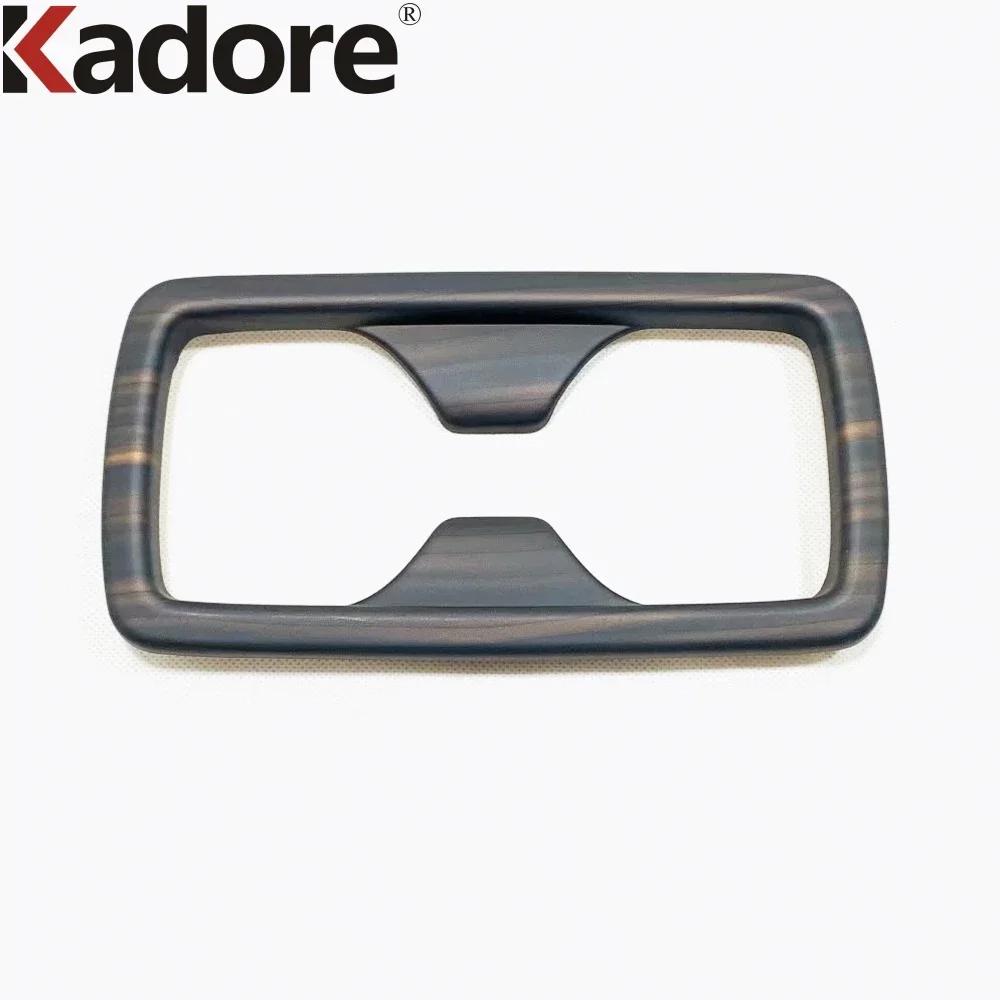 For Toyota RAV4 RAV 4 -   2024 Carbon Fiber Car Rear Seat Water Cup Holder Frame Cover Trim Interior Accessories