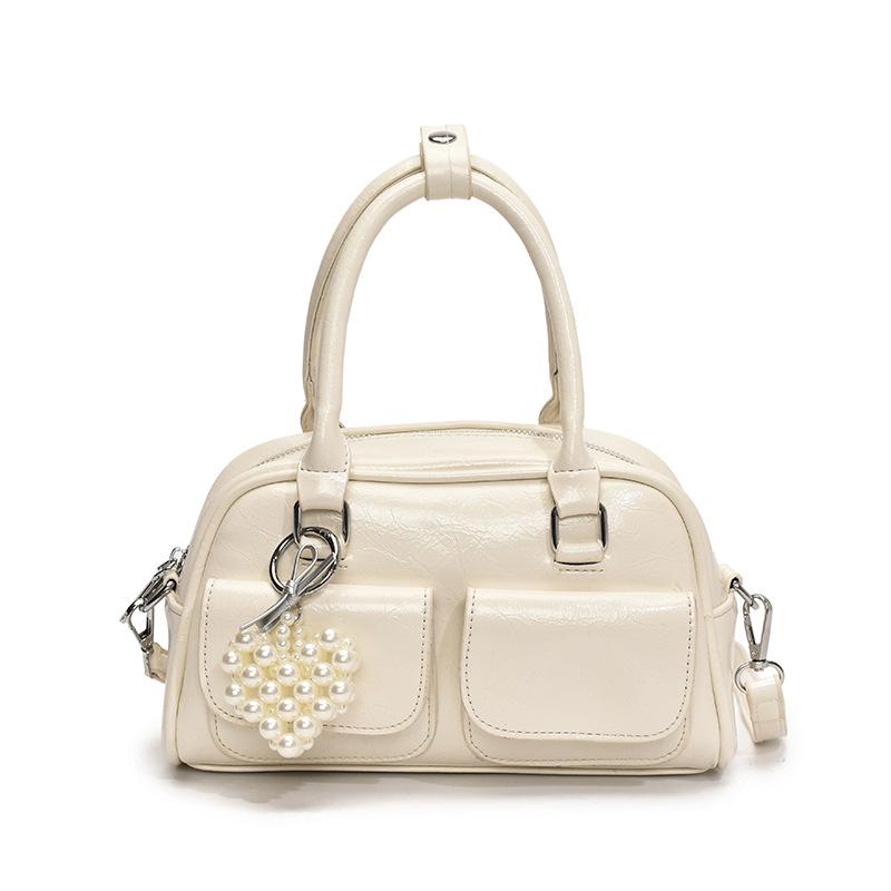 Wholesale Hot Sale Korean Simple Style High-end Texture Portable Boston Bag Casual Versatile Niche Foreign Style Messenger Bag