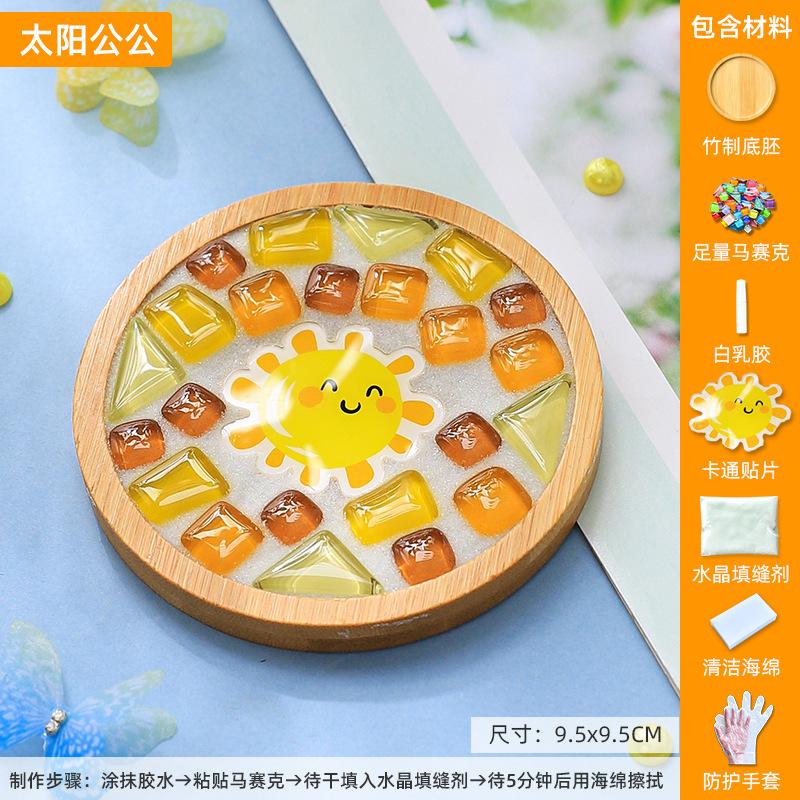 DIY Mosaic Coaster Material Kits Children's Creative Gift