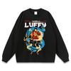 Vintage Washed Anime Street Style Long Sleeve Tee - Unisex