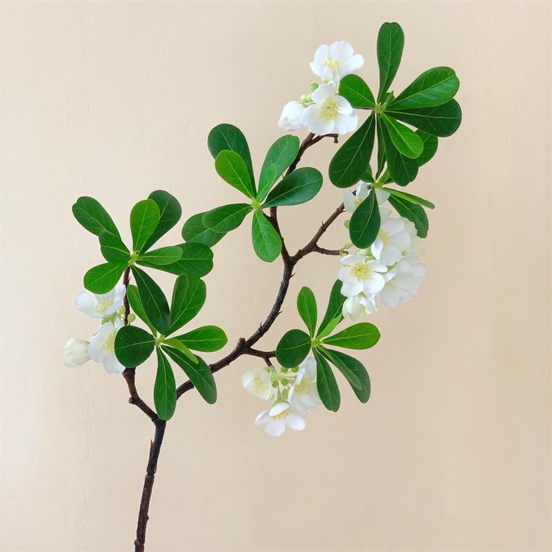 Lifelike Artificial Flower Arrangement - Potted Green Plants for Indoor Decoration in Living or Dining Rooms.