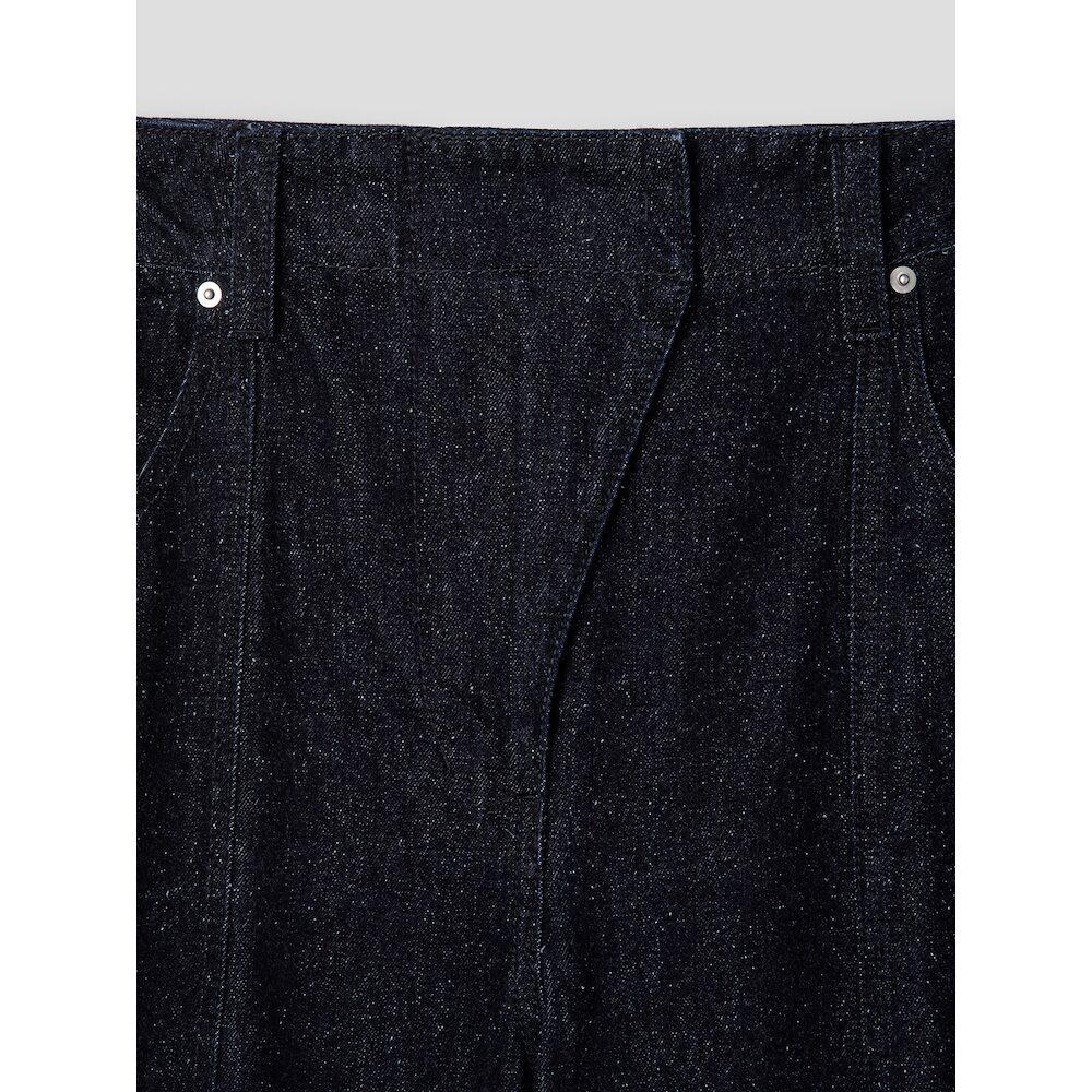 Anggae Nep Wide Denim Navy