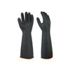 Industrie-Gummihandschuhe 55cm Säure-Lauge-Beständig Schwarz