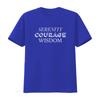 Serenity Courage Wisdom Spiritual Religious T Shirt vintage Washed Top For Everyday Wear streetwear Soft Stretched Casual