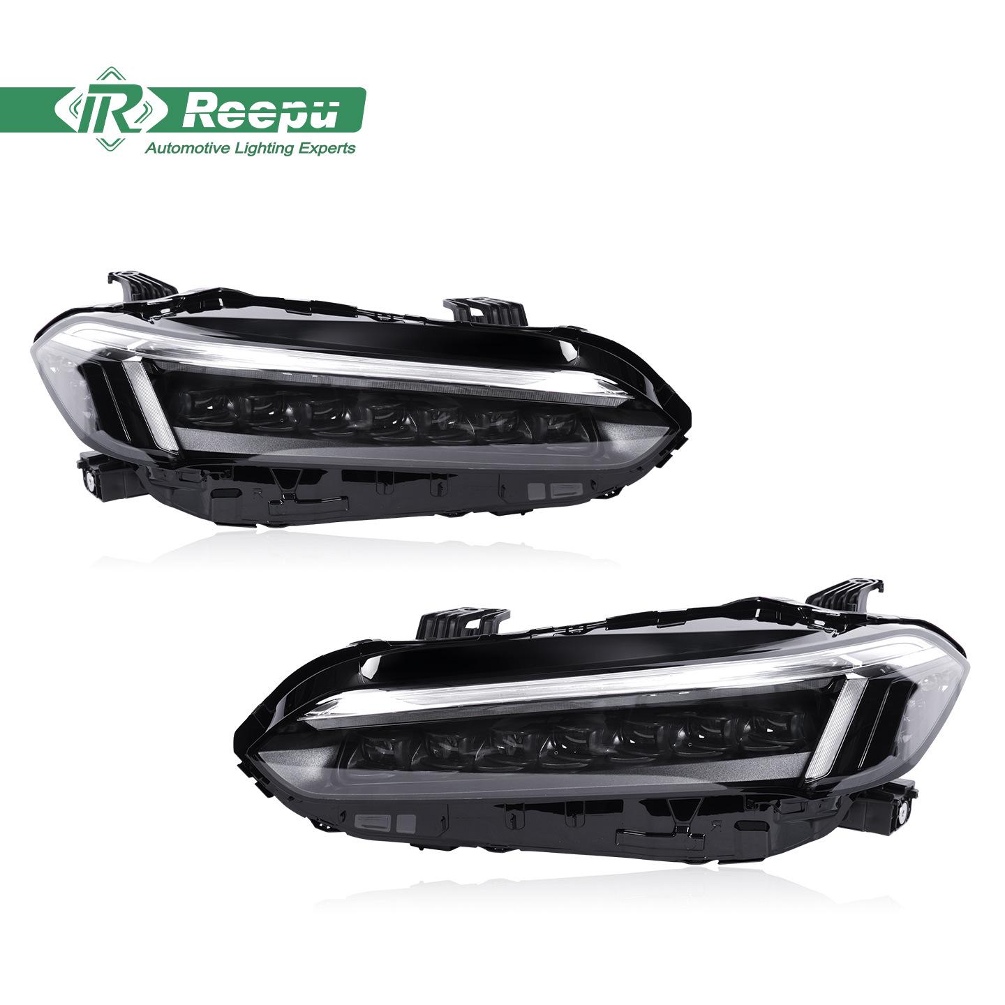 

22nd Gen Honda Civic Acura-Style 7-Lens LED Headlight Assembly Original Low-Config Halogen