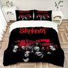 3Pcs Slipknot Band Poster Bedding Set Soft Fabric Duvet Cover Pillowcases Home Christmas Xmas Halloween Gift 1 Duvet Cover 2 Pillowcase G1187