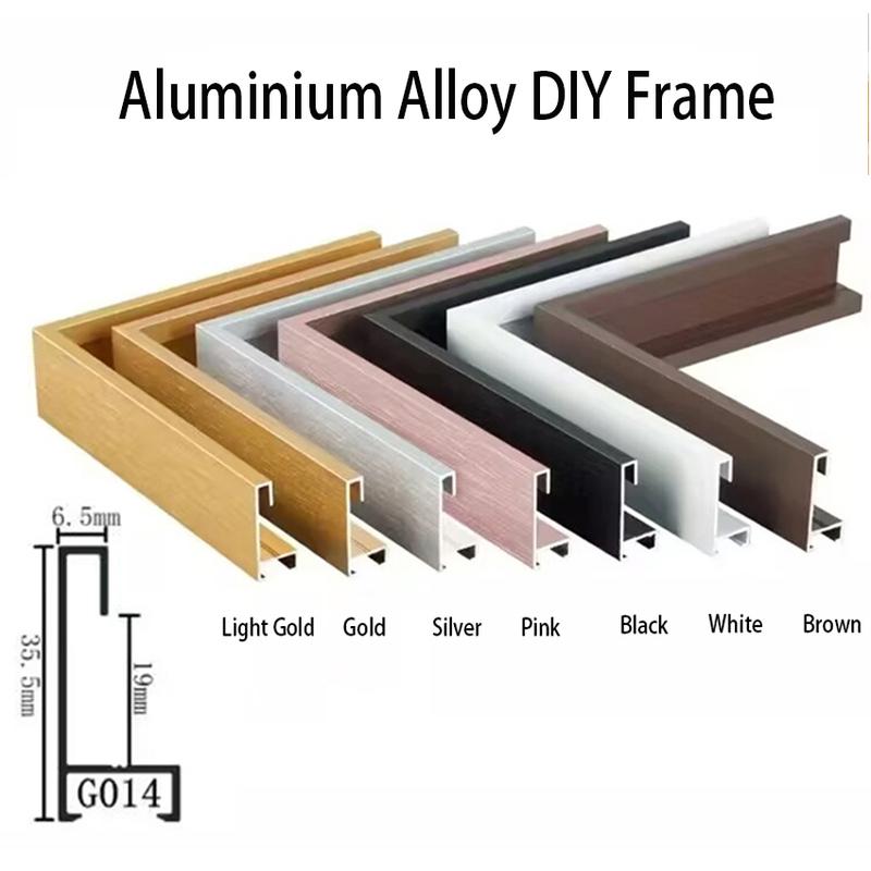 Medium Size Picture Frame DIY Aluminum, Alloy Canvas Painting Frame, For Oil Paintings Metal Frame, Home Decor Metal Art
