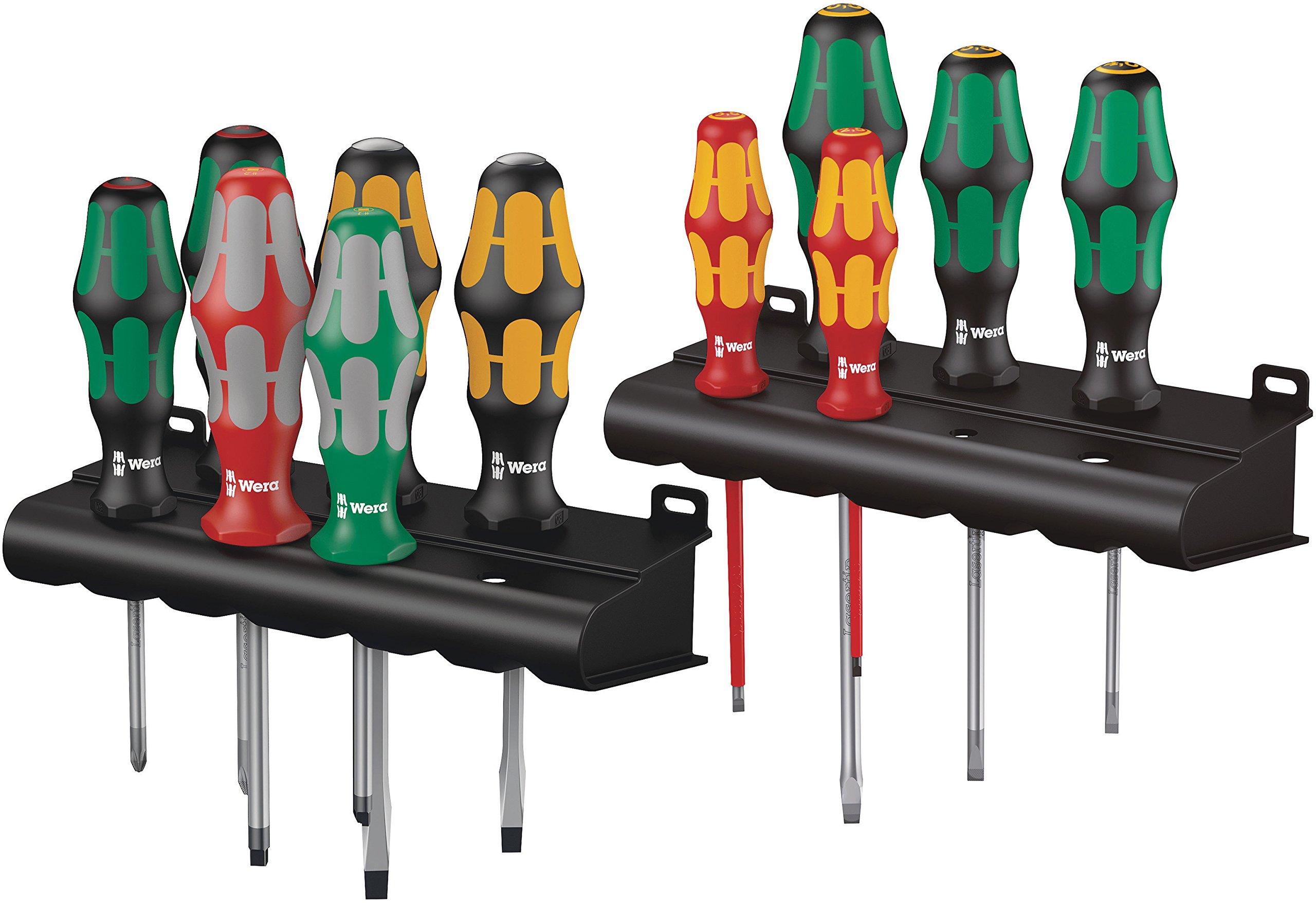 

WERA Kraftform Plus Handle Screwdriver Set with 347106 11-Piece Rack,