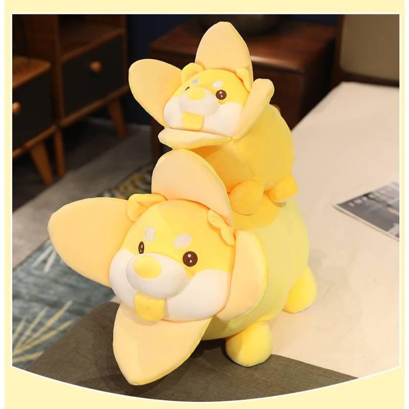 Creative Banana Dog Plush Cute Doll Multifunctional Cuddly Pillow And Cushion