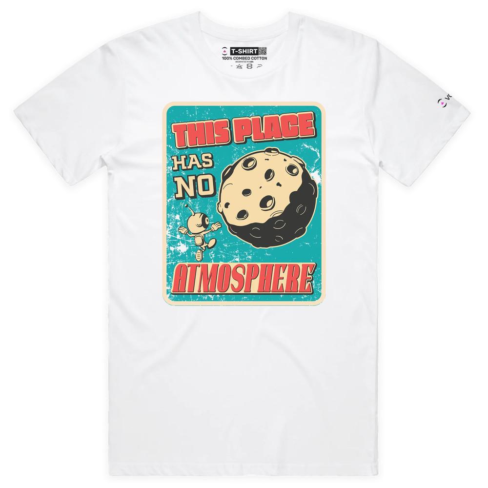 VOICEART Луна Планета Сыра Забавная Научная Футболка с Премиум Графикой S