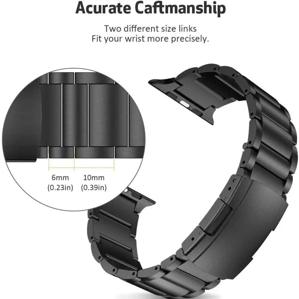 Titanium Metal Strap for Apple Watch Band Ultra 3 49mm 46mm 45mm 44mm 42mm Luxury Men Bracelet Iwatch Series 11 10 9 8 7 6 SE 5 4 41mm 40mm 38mm