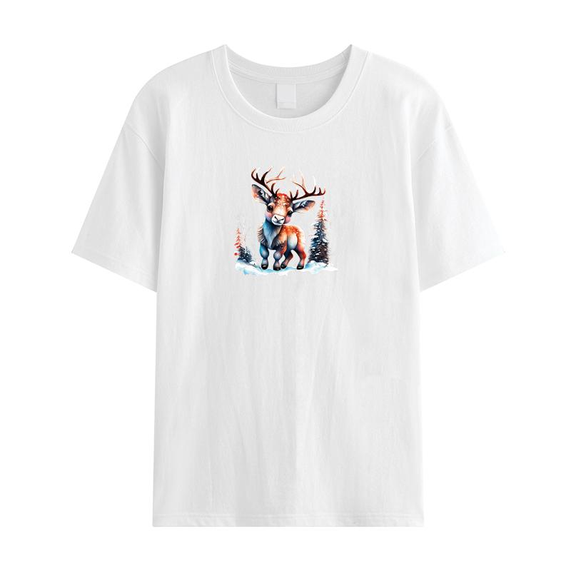 Winter Rentier Bügelbild Aufkleber Aufkleber Diy Accessoire Aufkleber Jeans Streifen Wärmepresse Applizierte Mode Stoff Patches