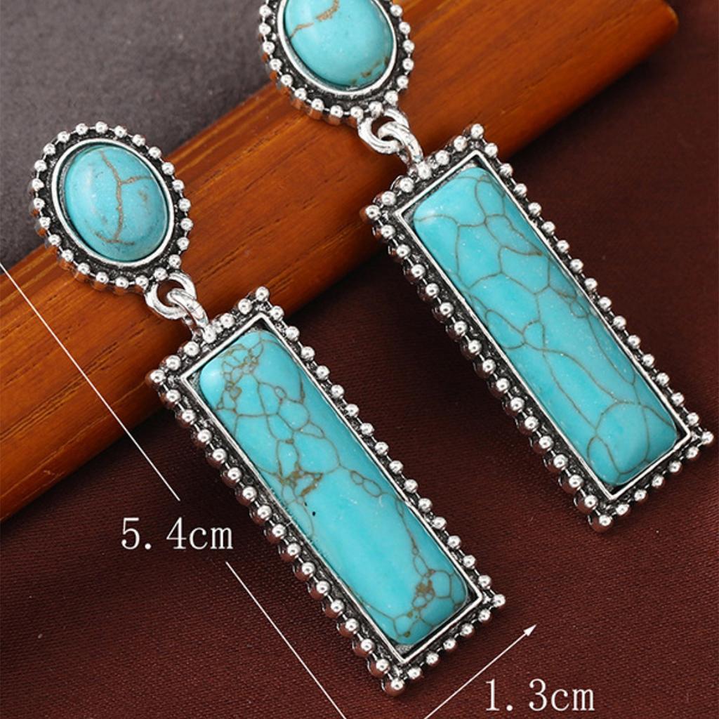 2PC Women's Fashion Bohemian Earrings, Jewelry Design, Suitable for Date, Party, Festival Gifts