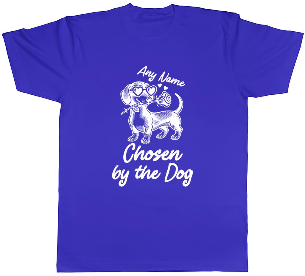 Personalised Funny Chosen by the Dog Mens TShirt Tee Gift Top