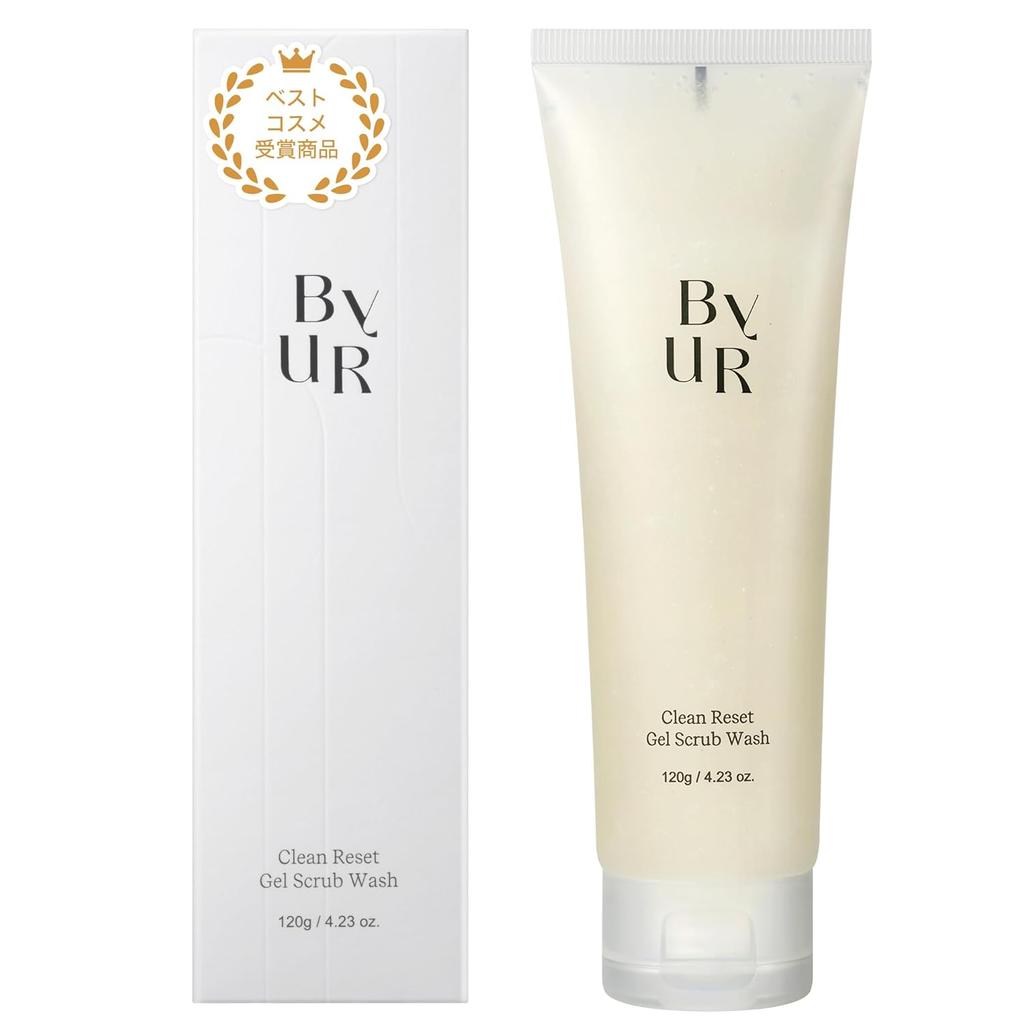 ByUR Facial Cleansing Gel Foam Scrub Wash Clean Reset Pore Dirt Moisturizing Combination Skin Dry Exfoliation Dense 120g Mild Peeling Care