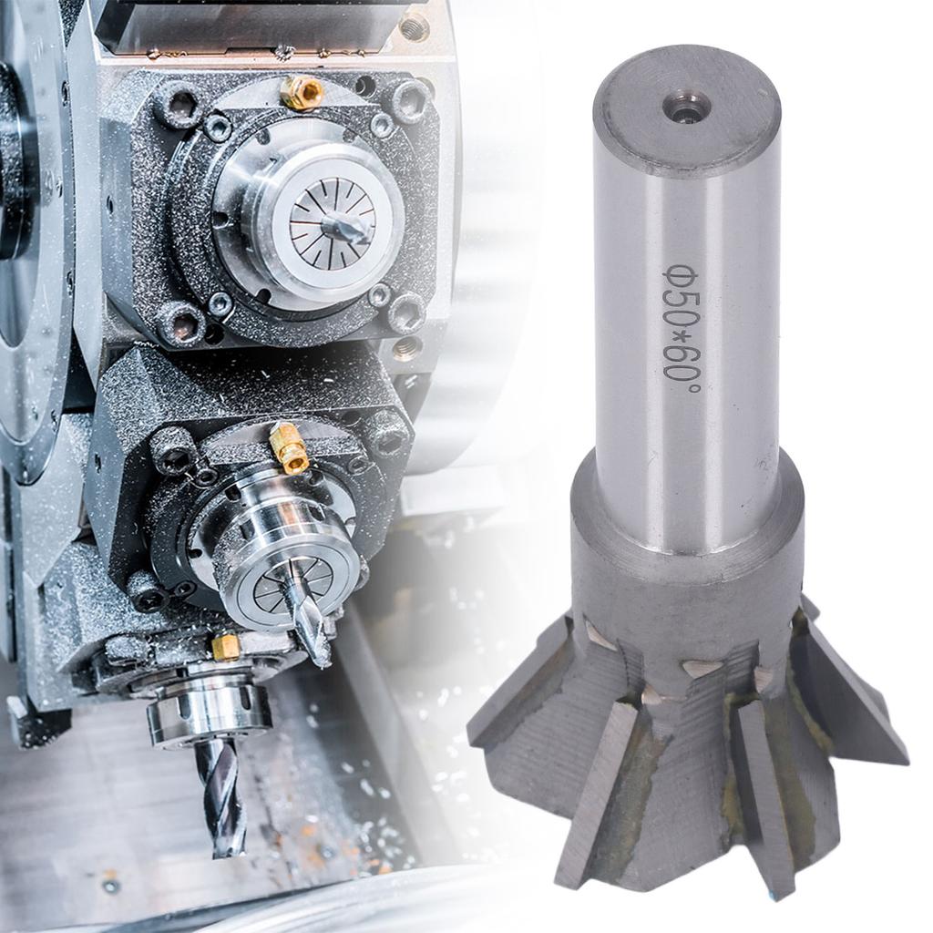 Dovetail Cutter Dovetail Cutter Quenching Cemented Carbide 6 Blades Straight Shank Milling Tool for Stainless Steel Milling Tool