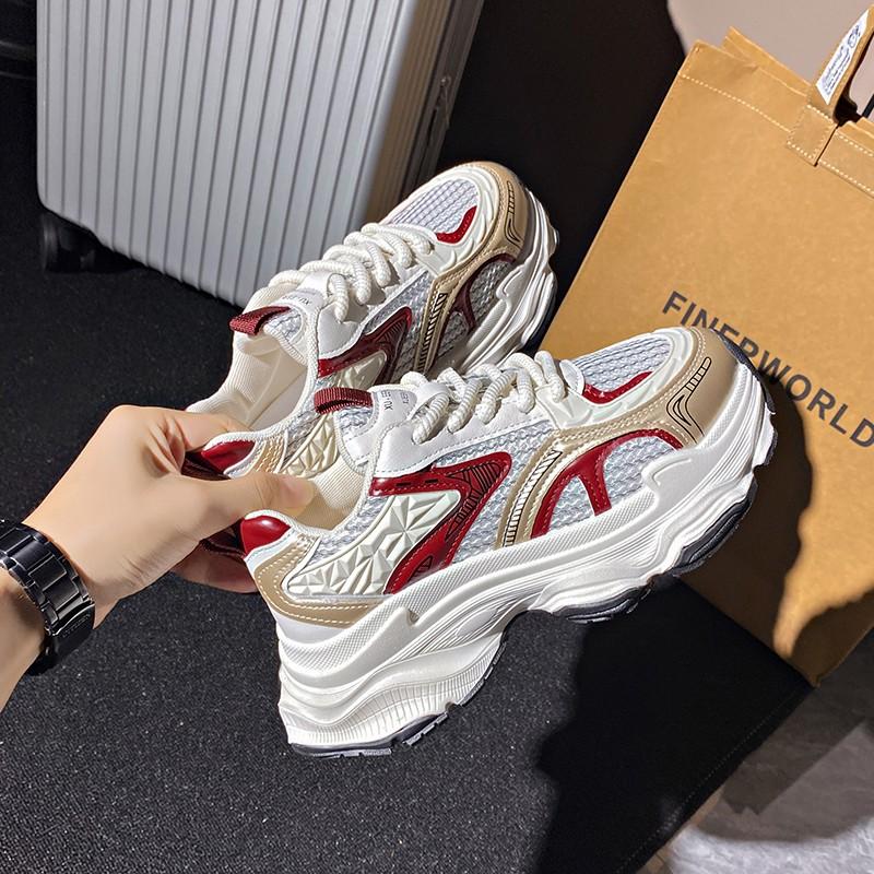 Fashion Autumn Sport Shoes for Women Lace-Up Casual Sneaker Breathable Wear Resistant 2024 Trend Fashion Women's Shoes Zapatillas Muje