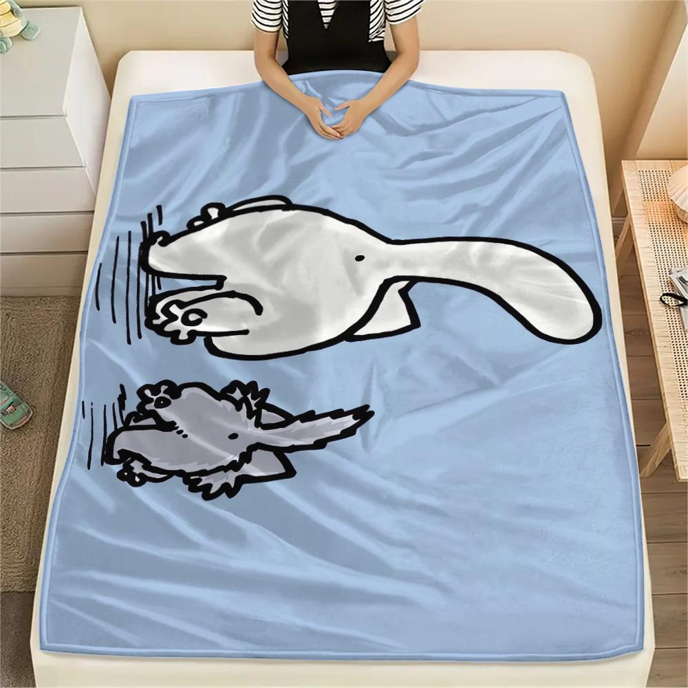 1 Pezzo Coperta in Flanella con Stampa Simon's Cat, Alta qualità Confortevole per Tutte le Stagioni, Decorazione per la Casa, Calore e Comfort, Perfetta per Regali di Natale