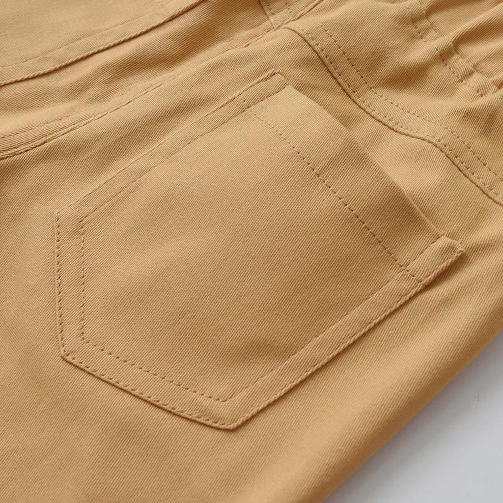 2024 Men's Blue Long-Sleeved Shirt & Khaki Trousers Set - Spring/Autumn Four-Piece Outfit for Boys
