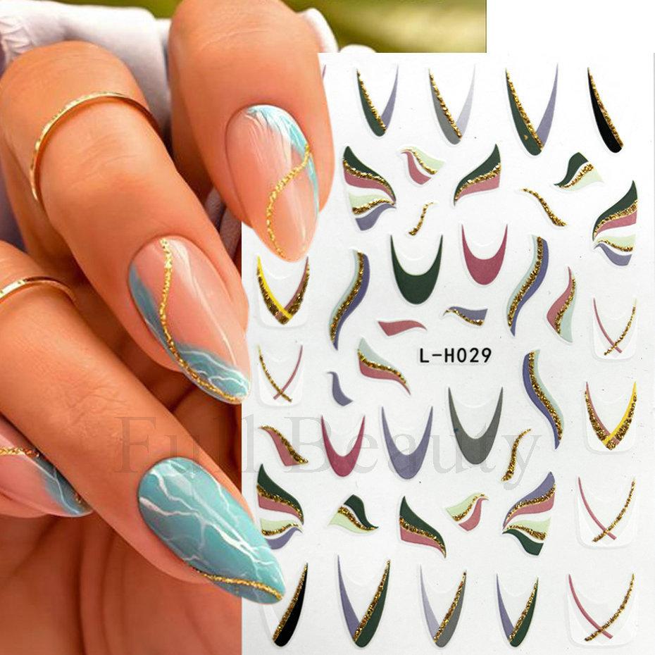 New nail art stickers ins Halloween cute flowers ghost mirror ghost bat adhesive nail stickers