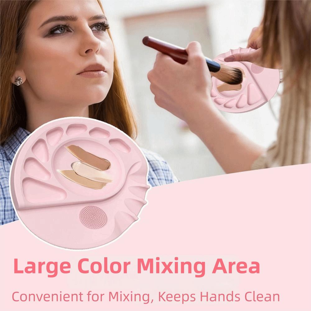 Durable Silicone Makeup Mat Reusable Nail Art Gel Pad Easy to Clean Foundation Palette  Office Use