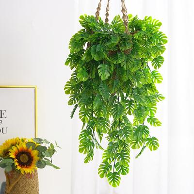 Künstliche hängende Rebe, Wandbehang, grüne Pflanze, Kunststoff, UV-beständig