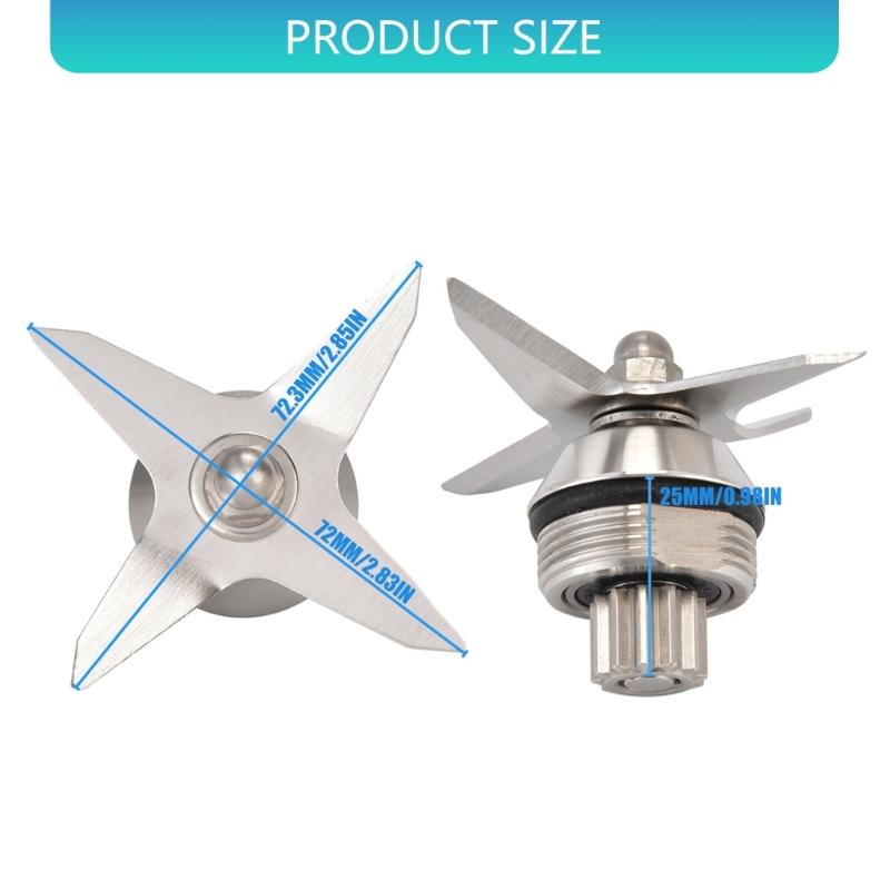 Wymienne Ostrza ze Stali Nierdzewnej do Blenderów 4-Ostrzowych Wysoka Wydajność Odporne na Korozję dla Gładkich Rezultatów