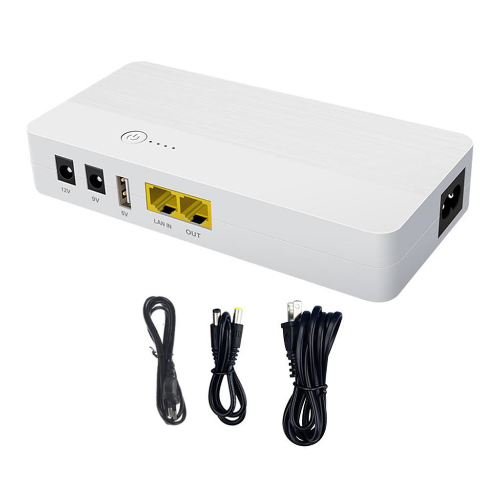 Netzteil 8000 mAh 29,6 Wh 48 V 5 V 9 V 12 V 5,5 x 2,5 mm POE USV-Stromversorgung für WLAN-Router, Kamera, Mobiltelefon
