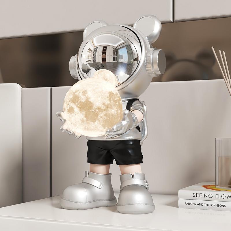 Astronaut Sculptures Creative Desk Figurines Elegant Modern Living Room Figurine Luxury Aesthetic Ornaments Home Decorations