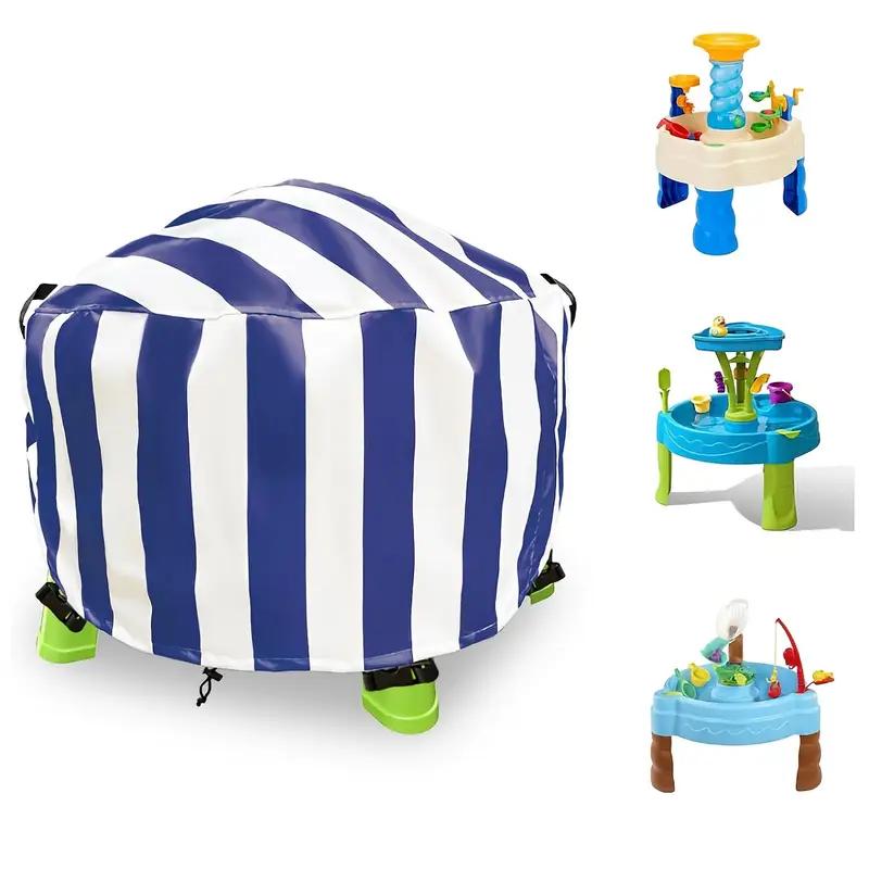 Чехол для детского водного столика для игрового столика Little Tikes Spiralin  Seas Waterpark - Чехол для песочницы и водного столика для уличных игрушек 34X34X18 I 86x46cm синий