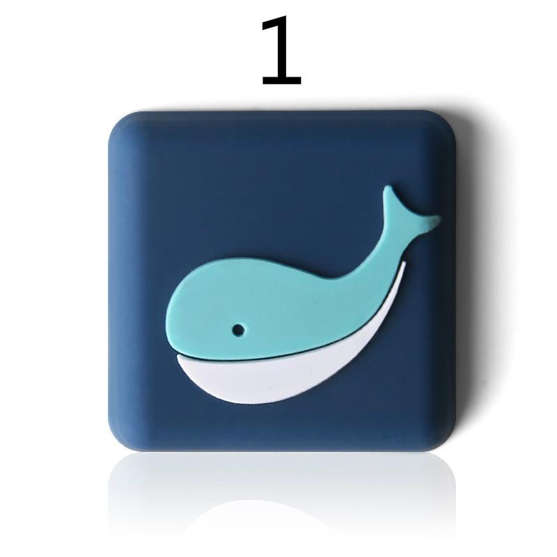 6 Sets Cartoon Silicon Door Anti-collision Pad Thickened Wall Door Handle Protection Pad Table Corner Door Rear Cushioning Mute and Shockproof