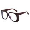 New fashionable square simple contrasting color large frame sunglasses ins trendy personality versatile street shot sunscreen sunglasses