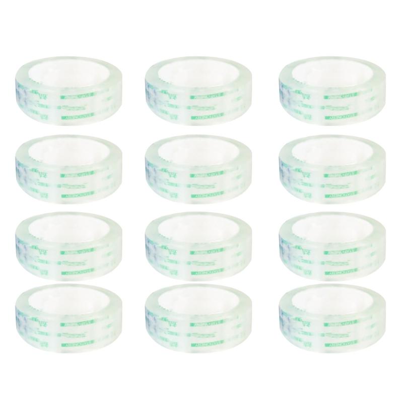

6/8/10/12Pcs Clear Adhesive Tape for Tape Dispenser Clear Wrapping Tape for Christmas Wedding Birthday Craft Packaging