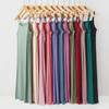 Plus Size Loose Fit Modal Camisole Pajamas Dress Comfortable Anti Exposure for 200 Lbs