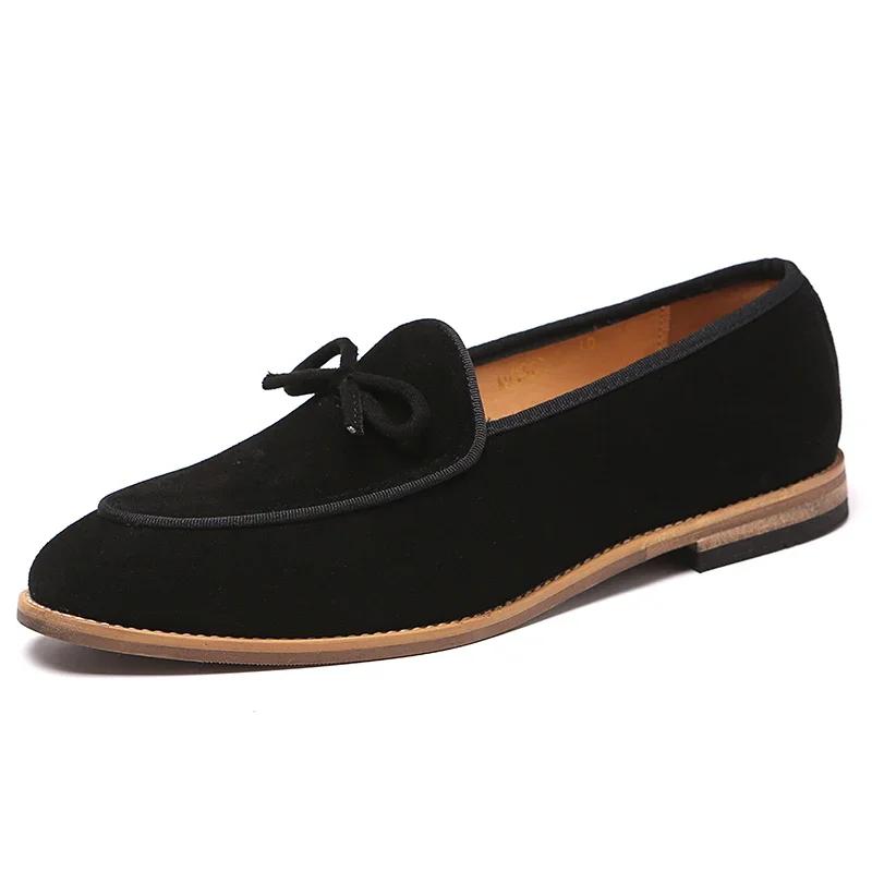 Men's Wingtip Formal Dress Shoes Slip-On Monk Strap Suede Leather Oxfords Solid Color Fits True To Size
