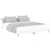 VidaXL Cadre de lit blanc 140x200 cm bois d'ingénierie 832037