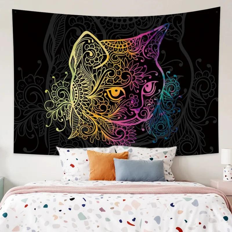 

Милый кот мультфильм декоративный гобелен домашний декор стены офис гостиная гобелен 230x180cm