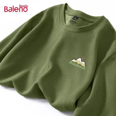 Baleno Men's Waffle Knit Long Sleeve T-Shirt
