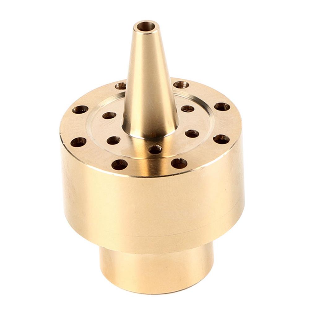 Brass Column Garden Pond Fountain Water Nozzle Sprinkler Spray Head Gold (1Celsius2 )